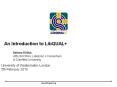 An Introduction to LibQUAL PowerPoint PPT Presentation