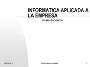 INFORMATICA APLICADA A LA EMPRESA