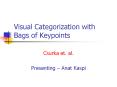 Visual Categorization with Bags of Keypoints PowerPoint PPT Presentation