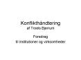 Konflikth PowerPoint PPT Presentation