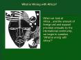 What is Wrong with Africa? PowerPoint PPT Presentation