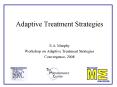 Adaptive Treatment Strategies PowerPoint PPT Presentation