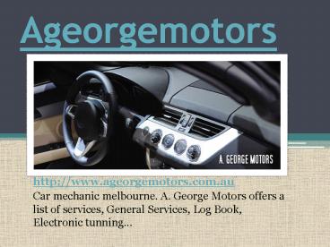 car mechanic melbourne