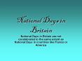 National Days in Britain PowerPoint PPT Presentation