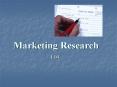 Marketing Research PowerPoint PPT Presentation
