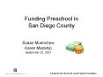 Funding Preschool in San Diego County PowerPoint PPT Presentation