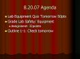 8.20.07 Agenda PowerPoint PPT Presentation