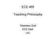 ECE 465 Teaching Philosophy PowerPoint PPT Presentation