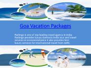 Goa Vacation Packages