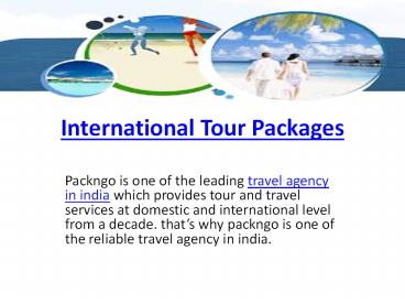international tour packages
