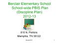Berclair Elementary School School-wide PBIS Plan (Discipline Plan) 2012-13 PowerPoint PPT Presentation