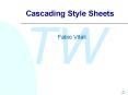 Cascading Style Sheets PowerPoint PPT Presentation