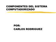 COMPONENTES DEL SISTEMA COMPUTADORIZADO