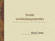Seente molekulaargeneetika