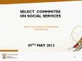 SELECT COMMMITEE ON SOCIAL SERVICES PowerPoint PPT Presentation