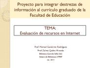 Proyecto para integrar destrezas de informaci