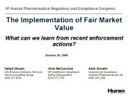 The Implementation of Fair Market Value