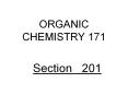 ORGANIC CHEMISTRY 171 PowerPoint PPT Presentation