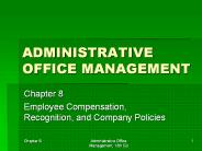 ADMINISTRATIVE OFFICE MANAGEMENT
