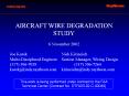 AIRCRAFT WIRE DEGRADATION STUDY PowerPoint PPT Presentation