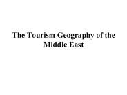 The Tourism Geography of the Middle East