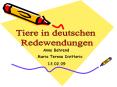 Tiere in deutschen Redewendungen PowerPoint PPT Presentation