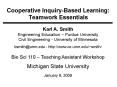 Cooperative Inquiry-Based Learning: Teamwork Essentials PowerPoint PPT Presentation