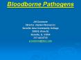Bloodborne Pathogens PowerPoint PPT Presentation