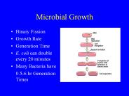 Microbial Growth