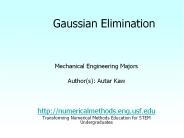 Gaussian Elimination