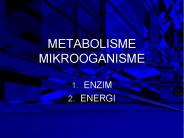 METABOLISME MIKROOGANISME