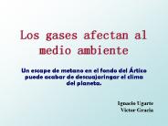 Los gases afectan al medio ambiente