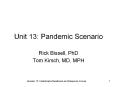 Unit 13: Pandemic Scenario PowerPoint PPT Presentation