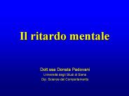 Il ritardo mentale