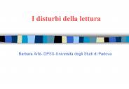 I disturbi della lettura
