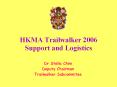 HKMA Trailwalker 2006 Support and Logistics PowerPoint PPT Presentation