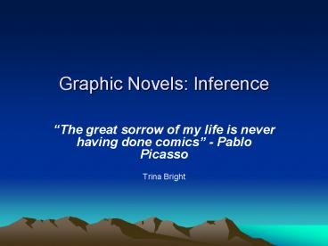 Graphic Novels: Inference