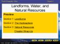 Landforms, Water, and Natural Resources PowerPoint PPT Presentation