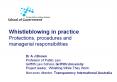 Whistleblowing in practice Protections, procedures and managerial responsibilities PowerPoint PPT Presentation
