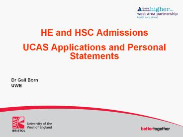 HE and HSC Admissions