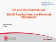 HE and HSC Admissions PowerPoint PPT Presentation