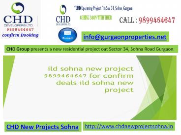 CHD New Projects Sohna