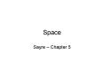 Space PowerPoint PPT Presentation