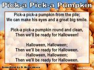 Pick-a pick-a pumpkin from the pile;