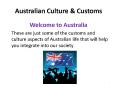 Australian Culture PowerPoint PPT Presentation