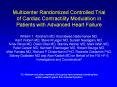 Multicenter Randomized Controlled Trial of Cardiac Contractility Modulation in Patients with Advanced Heart Failure PowerPoint PPT Presentation