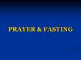 PRAYER PowerPoint PPT Presentation