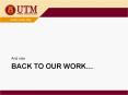 Back to our work PowerPoint PPT Presentation