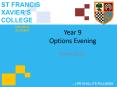 Year 9 Options Evening PowerPoint PPT Presentation