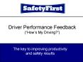 Driver Performance Feedback ( PowerPoint PPT Presentation